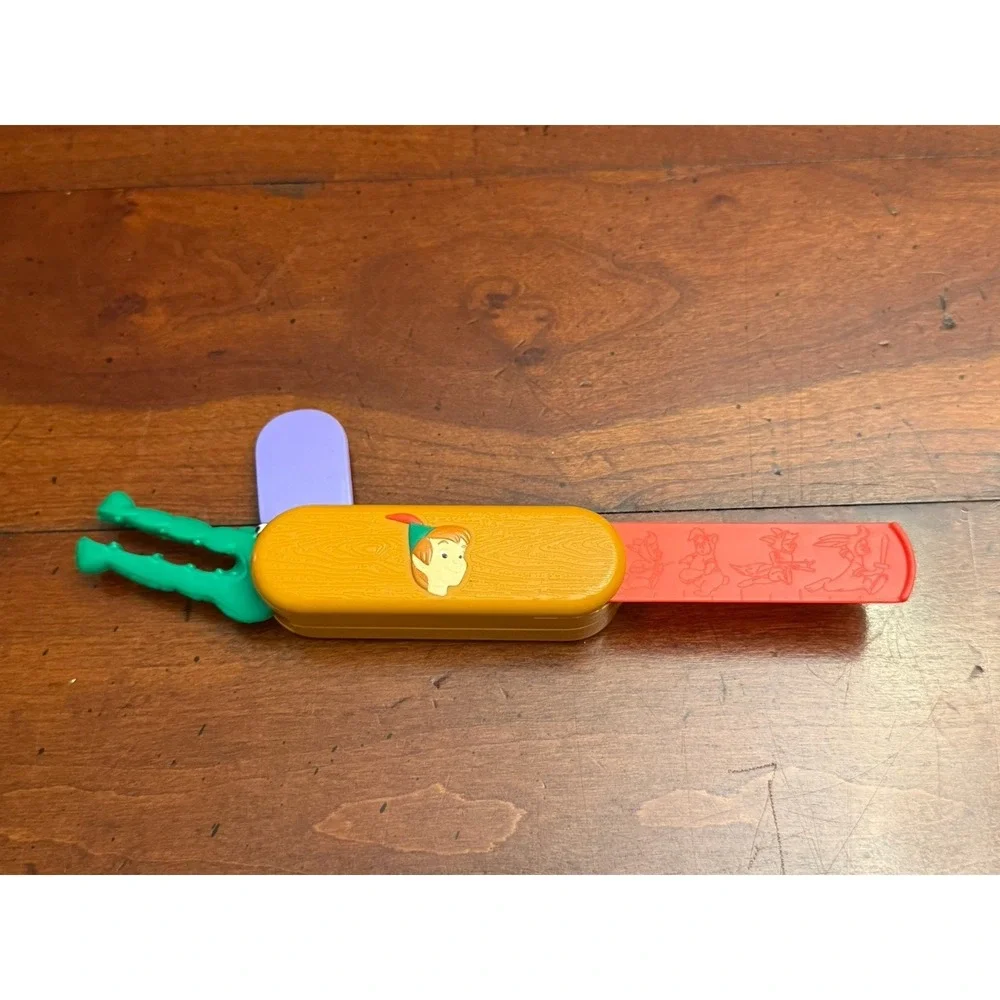 Vintage Disney McDonalds Peter Pan Plastic Folding Pocketknife Knife Toy